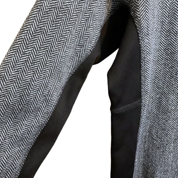 Marc New York Andrew Marc Jacket Women's SZ L Zip Up Black White Herringbone - Picture 15 of 16